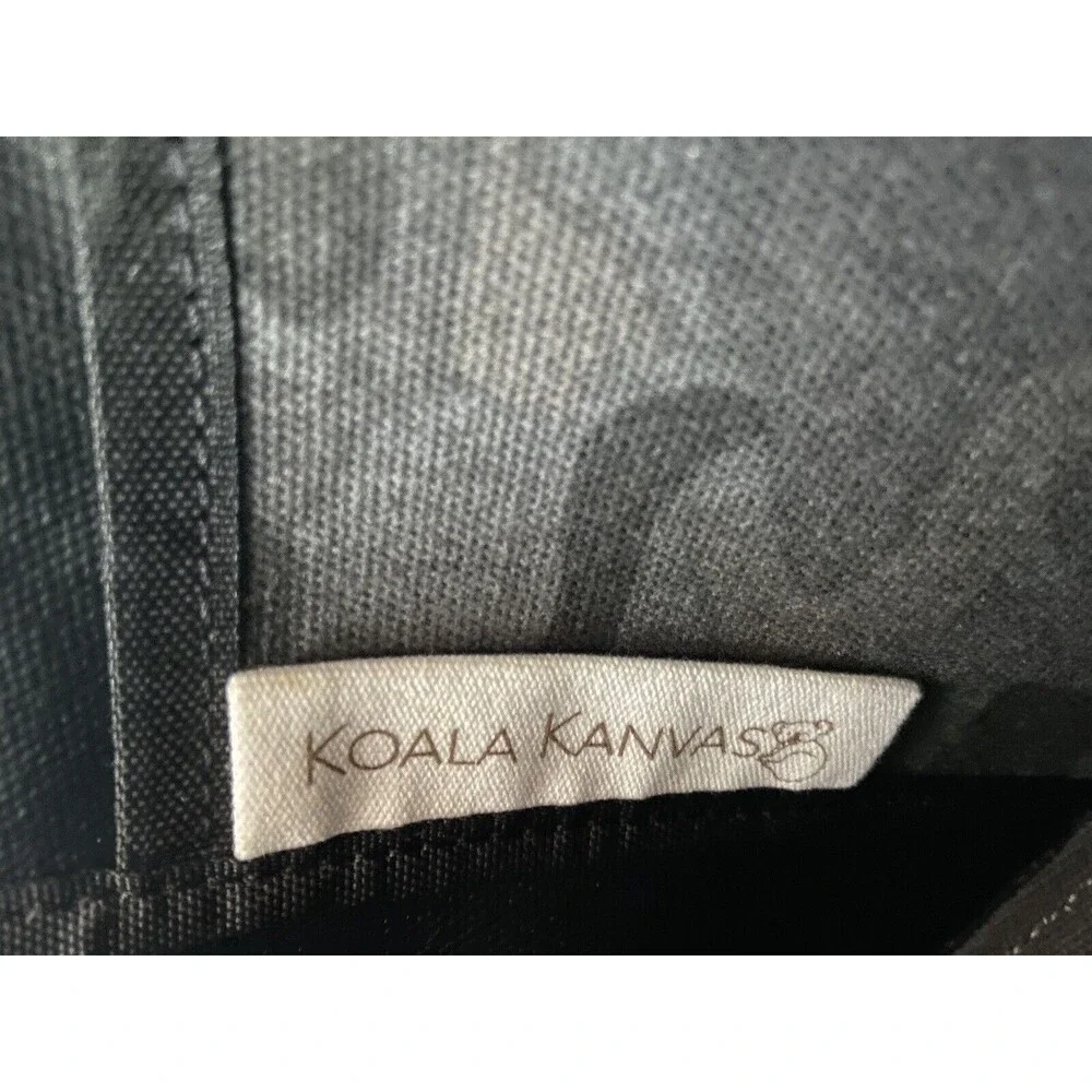 Quilted Koala Kanvas Mini‎ City Bag Gray Camo Canvas Crossbody Bag Guitar Strap